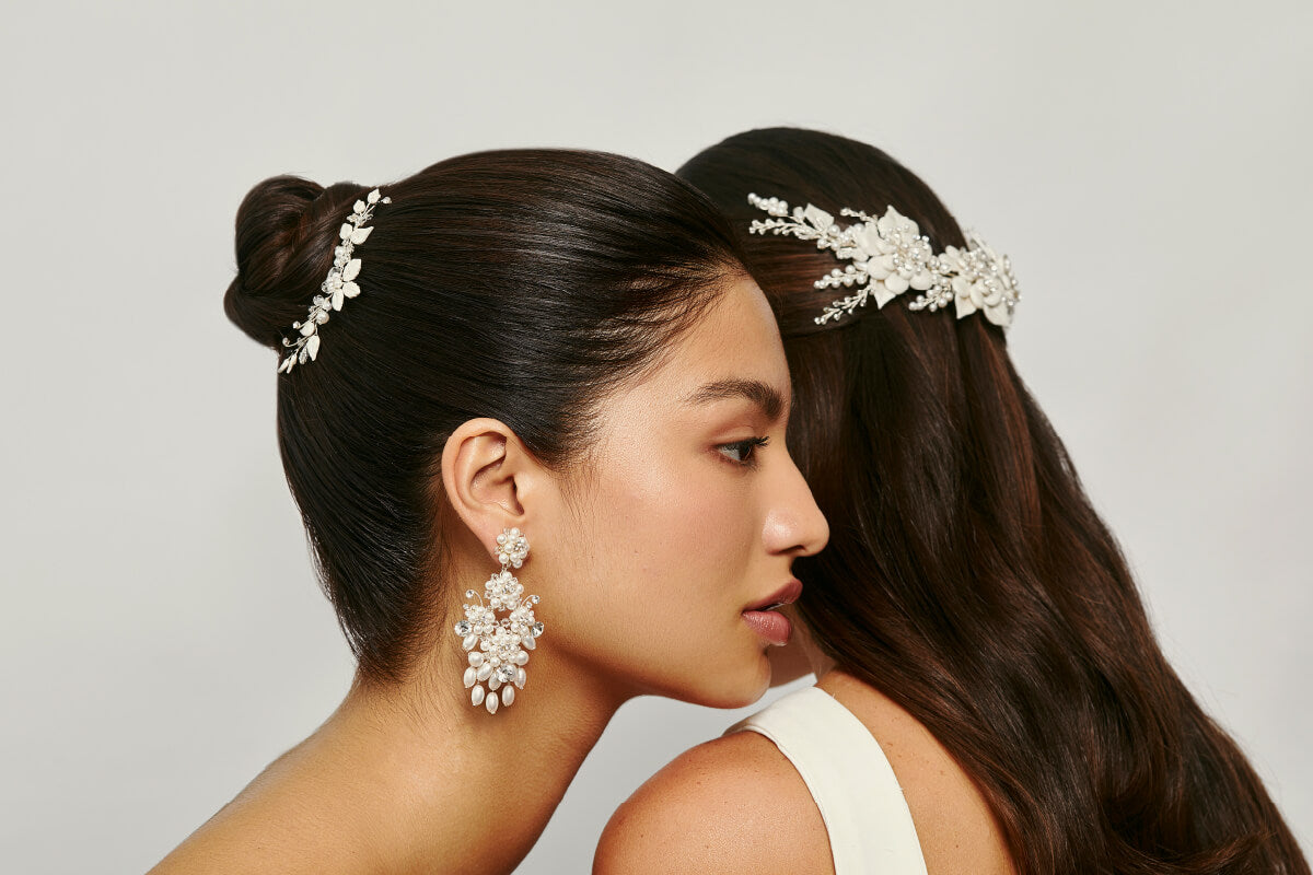 Descubre los aretes de novia perfectos para tu tipo de rostro